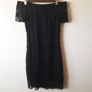 J for Justify black lace bodycon minidress